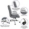Flash Furniture High Back Gray/Chrome LeatherSoft Executive Swivel Chair GO-2286H-GR-GG - alternate 7